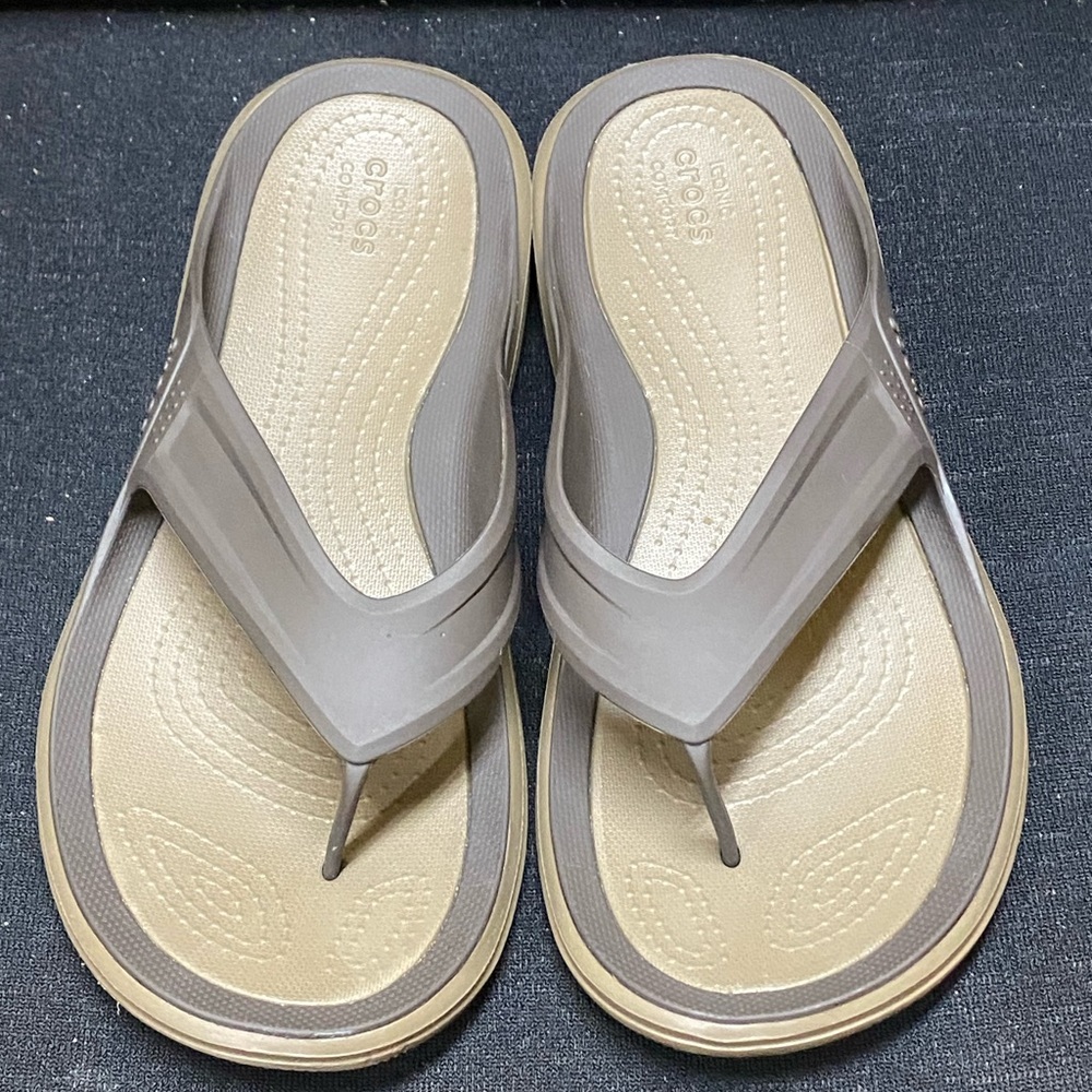 Crocs Sandal Mens 12 Swiftwater Wave Flip Flops Thong Slip On Casual 206242